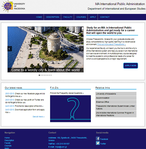 Website mipa.uom.gr
